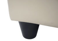 Aufbewahrungs-Truhe Kriens Kunstleder 45x114x45cm creme