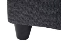 Aufbewahrungs-Truhe Kriens Textil 45x114x45cm dunkelgrau