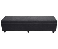 Aufbewahrungs-Truhe Kriens XXL Textil 45x180x45cm dunkelgrau