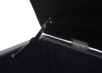 Aufbewahrungsbank Kunstleder Sitztruhe 114x45x45cm grau