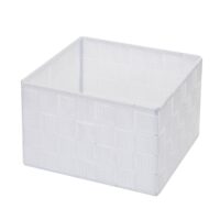 Aufbewahrungskorb Dekokorb Regalkorb Aufbewahrung 12x19x19cm weiss