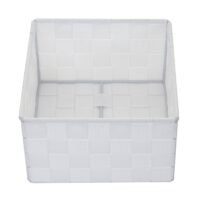 Aufbewahrungskorb Dekokorb Regalkorb Aufbewahrung 12x19x19cm weiss
