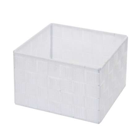Aufbewahrungskorb Dekokorb Regalkorb Aufbewahrung 12x19x19cm weiss