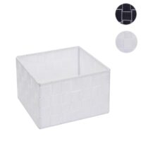 Aufbewahrungskorb Dekokorb Regalkorb Aufbewahrung 12x19x19cm weiss