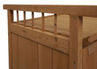 Aufbewahrungstruhe Gartentruhe Auflagenbox Tanne Holz 53x108x60cm natur