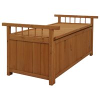 Aufbewahrungstruhe Gartentruhe Auflagenbox Tanne Holz 53x108x60cm natur