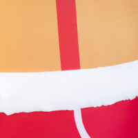 Aufblasbarer Lebkuchenmann 238cm LED wasserdicht Braun