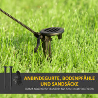 Aufblasbarer Weihnachtsmann 184cm mit LED-Beleuchtung