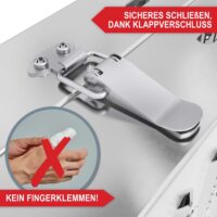 Zwei klappbare Auffahrrampen mit rutschfester Oberfläche für bis zu 400kg.