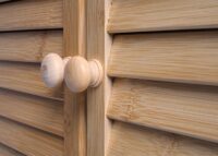 Badezimmerschrank Badschrank Regal Badregal Kommode Bambus 81x97x34cm