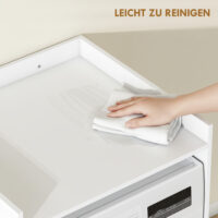Badezimmerschrank mit offenem Regal für kleine Räume weiss