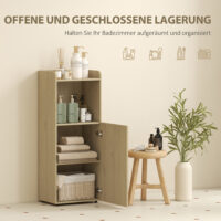 Badezimmerschrank Nischenschrank mit Regal verstellbar Gelbeiche