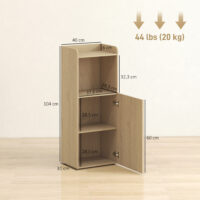 Badezimmerschrank Nischenschrank mit Regal verstellbar Gelbeiche