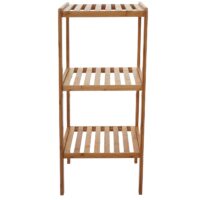 Badezimmerset Komplett Badmöbel Badschrank Bambus