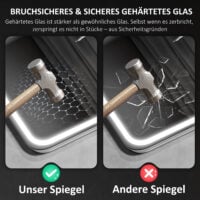 Badezimmerspiegel LED mit Anti-Beschlag und einstellbaren Lichtfarben