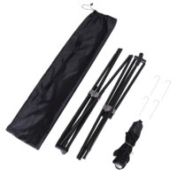 Tragbares Badmintonnetz aus PE, mit zwei einstellbaren Höhen und einer Grösse von 400x60cm, ideal für Spiel und Spass im Freien.