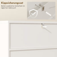 Badschrank mit Soft-Close Türen und offenen Regalen weiss