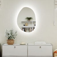 Badspiegel LED beleuchtet mit Touch und Anti-Beschlag Funktion
