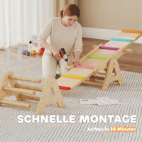 Balance Wippe Schwebebalken Balance Board für Kinder aus Holz