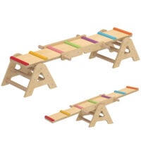 Balance Wippe Schwebebalken Balance Board für Kinder aus Holz