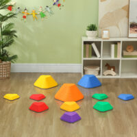 Balanciersteine 11er-Set rutschfest stapelbar für Kinder indoor outdoor