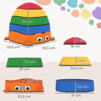 Balanciersteine Set für Kinder stapelbar aus Kunststoff bunt