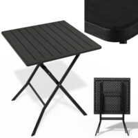 Kompakter Balkontisch aus wetterfestem Material für kleine Außenbereiche.