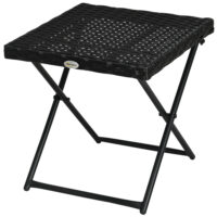Balkontisch klappbar pflegeleicht Polyrattan schwarz