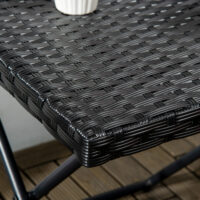 Balkontisch klappbar pflegeleicht Polyrattan schwarz