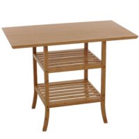 Bambus Tisch Balkontisch Beistelltisch Mehrzwecktisch 100x60cm