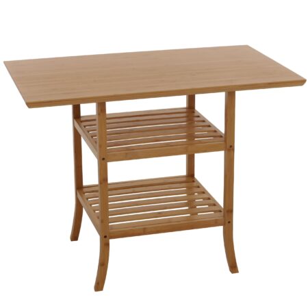 Bambus Tisch Balkontisch Beistelltisch Mehrzwecktisch 100x60cm
