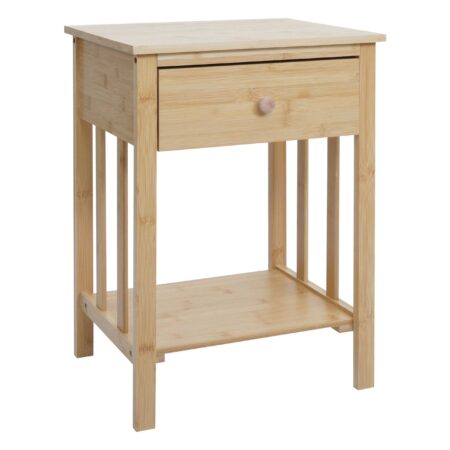 Bambus Nachttisch Nachtkonsole Beistelltisch Nachtschrank 55x40x30cm