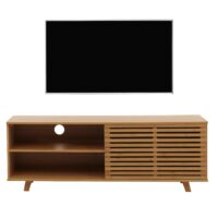 Bambus TV-Rack Fernsehtisch Lowboard Kommode Staufächer 50x140x40cm