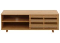 Bambus TV-Rack Fernsehtisch Lowboard Kommode Staufächer 50x140x40cm