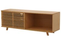 Bambus TV-Rack Fernsehtisch Lowboard Kommode Staufächer 50x140x40cm