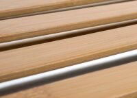Bambus Badezimmerschrank Wäschesammler Badschrank 2 Wäschekörbe 2 Regalböden 88x81x33cm