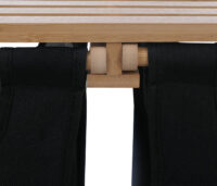 Bambus Wäschesammler Wäschekorb Regal Organizer 125x80x40cm schwarz