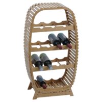 Bambus Weinregal Weinständer Flaschenregal 14 Flaschen 85x46x25cm