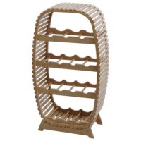 Bambus Weinregal Weinständer Flaschenregal 14 Flaschen 85x46x25cm