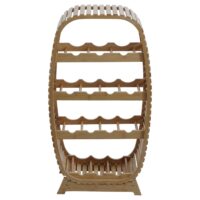 Bambus Weinregal Weinständer Flaschenregal 14 Flaschen 85x46x25cm