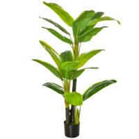 Bananenpflanze Kunstpflanze im Topf für Wohnzimmer Büro 150cm