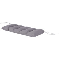 Bankauflage Sitzkissen für Garten Outdoor 105x46x12cm grau
