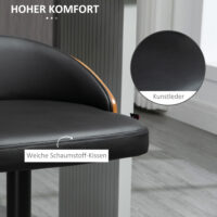 Barhocker 2er-Set höhenverstellbar aus Kunstleder – Produktfoto zeigt modernes Design, hochwertige Materialien und funktionale Eigenschaften ideal für Wohn- oder Arbeitsbereiche. Perfekt als Einrichtungsinspiration oder zur Produktpräsentation in einem Onlineshop.