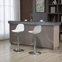Barhocker 2er-Set höhenverstellbar modern Weiss – Produktfoto zeigt modernes Design, hochwertige Materialien und funktionale Eigenschaften ideal für Wohn- oder Arbeitsbereiche. Perfekt als Einrichtungsinspiration oder zur Produktpräsentation in einem Onlineshop.