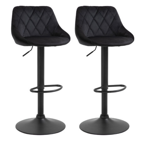 Barhocker 2er-Set höhenverstellbar Schwarz – Produktfoto zeigt modernes Design, hochwertige Materialien und funktionale Eigenschaften ideal für Wohn- oder Arbeitsbereiche. Perfekt als Einrichtungsinspiration oder zur Produktpräsentation in einem Onlineshop.