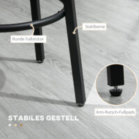 Barhocker 2er-Set Industrial Design stabil Braun – Produktfoto zeigt modernes Design, hochwertige Materialien und funktionale Eigenschaften ideal für Wohn- oder Arbeitsbereiche. Perfekt als Einrichtungsinspiration oder zur Produktpräsentation in einem Onlineshop.