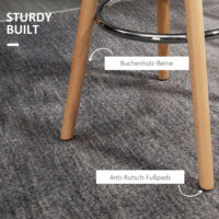 Barhocker 2er-Set Kunstleder 38,5x42,5x91cm Weiss – Produktfoto zeigt modernes Design, hochwertige Materialien und funktionale Eigenschaften ideal für Wohn- oder Arbeitsbereiche. Perfekt als Einrichtungsinspiration oder zur Produktpräsentation in einem Onlineshop.