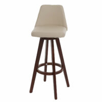 Barhocker 360 drehbar Holz Kunstleder