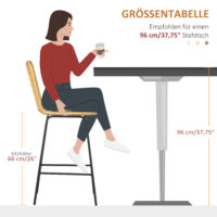 Barhocker Boho-Design mit Lehne & Fussstütze Gelb & Schwarz – Produktfoto zeigt modernes Design, hochwertige Materialien und funktionale Eigenschaften ideal für Wohn- oder Arbeitsbereiche. Perfekt als Einrichtungsinspiration oder zur Produktpräsentation in einem Onlineshop.