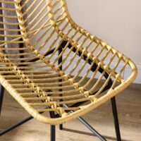 Barhocker Boho-Design mit Lehne & Fussstütze Gelb & Schwarz – Produktfoto zeigt modernes Design, hochwertige Materialien und funktionale Eigenschaften ideal für Wohn- oder Arbeitsbereiche. Perfekt als Einrichtungsinspiration oder zur Produktpräsentation in einem Onlineshop.